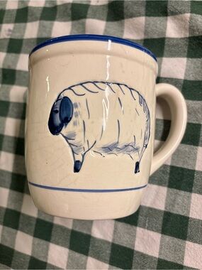 Blue Sheep Ceramic Mug by HausenWare